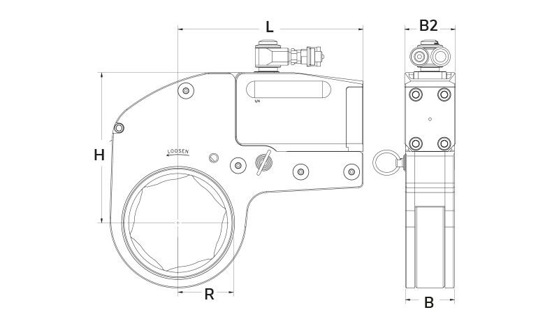 hytorc-hydraulikschrauber-VERSA-technische-zeichnung hytorc hydraulikschrauber VERSA technische zeichnung 1 HYTORC Deutschland