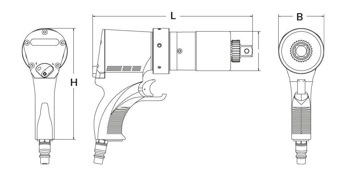 hytorc j gun dualspeed technische zeichnung HYTORC Deutschland