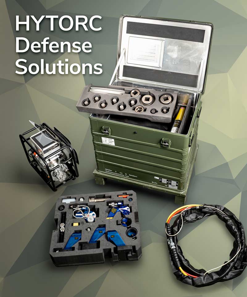 hytorc schraubtechnik presse defense sonderwerkzeugsatz HYTORC Deutschland